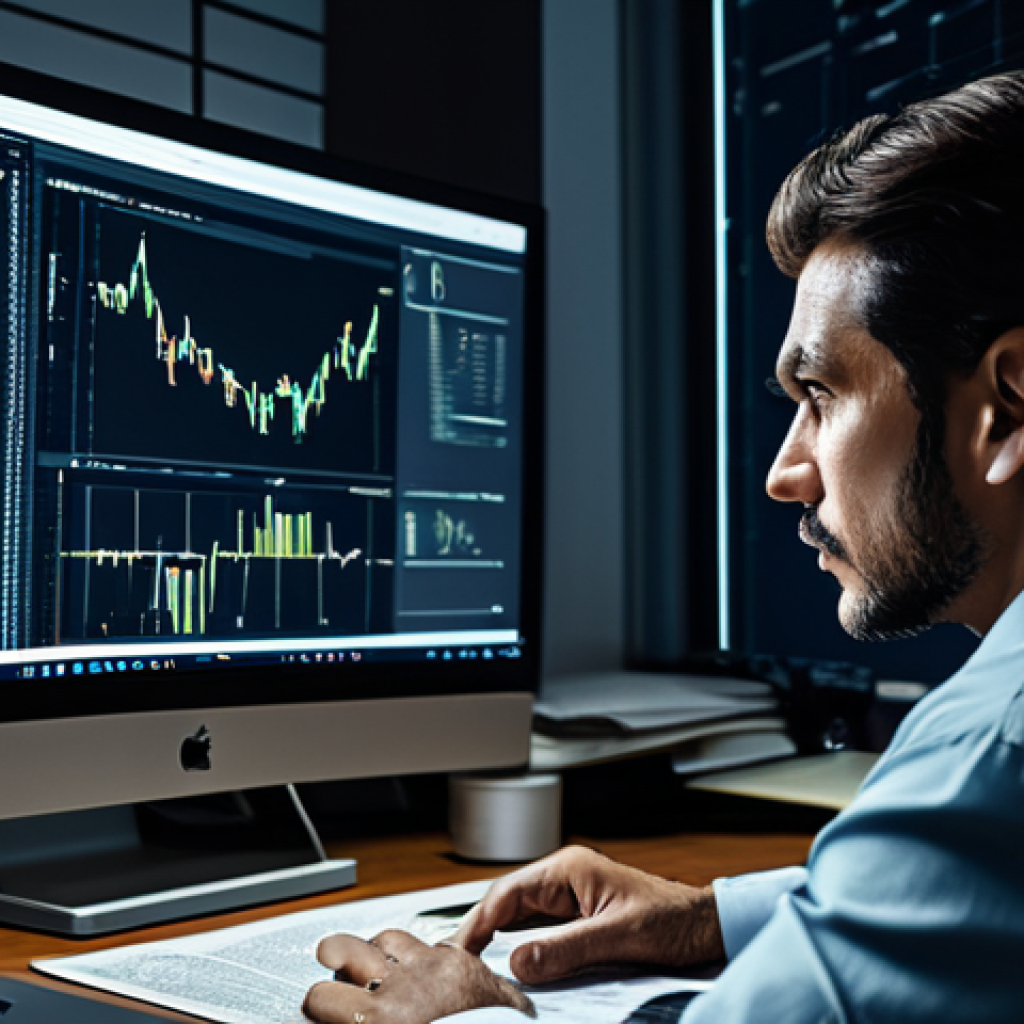 블록체인 트랜잭션 분석 - ** A detective meticulously examining blockchain transaction data on a computer screen, in a dimly l...