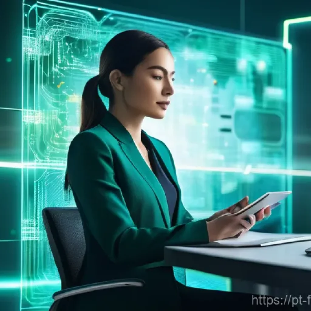 블록체인 기반 금융 서비스 - **Prompt 1: Empowered Digital Finance with Blockchain Transparency**
    "A confident woman in her e...