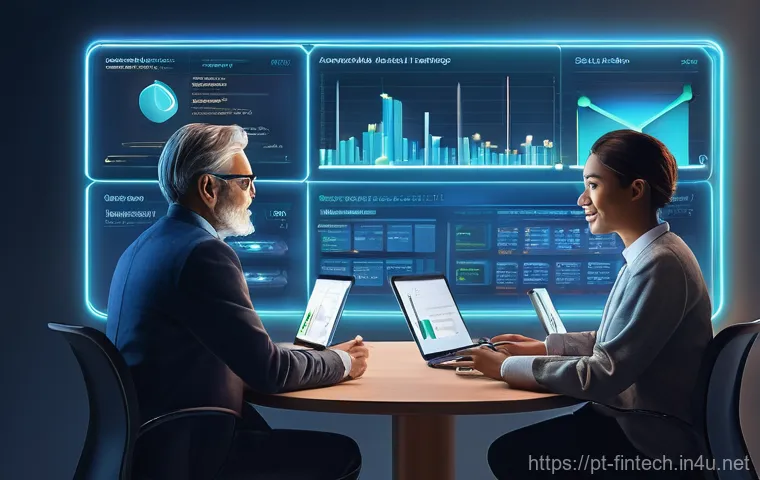 블록체인 기반 금융 서비스 - **Prompt 1: Empowered Digital Finance with Blockchain Transparency**
    "A confident woman in her e...