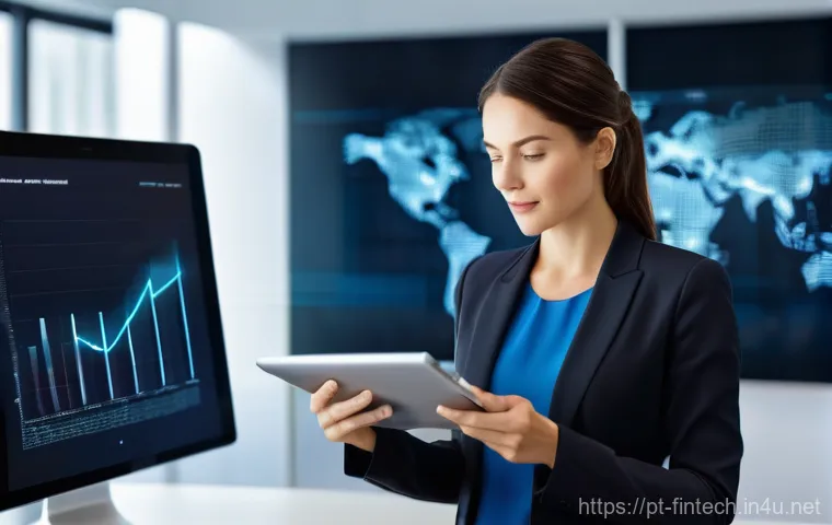 금융 빅데이터 기술 적용 사례 - **Prompt 1: The Empowered Investor with Personalized Financial Insights**
    "A sophisticated, mode...