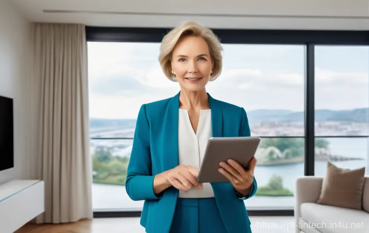 주식 투자 AI 챗봇 서비스 - **Prompt:** A diverse group of three individuals, a young professional woman (20s), a middle-aged ma...