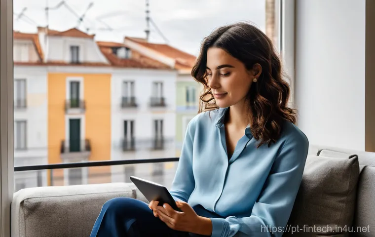 금융 빅데이터 활용 - **Prompt:** "A young Portuguese woman in her late 20s, with dark, wavy hair, casually dressed in a s...
